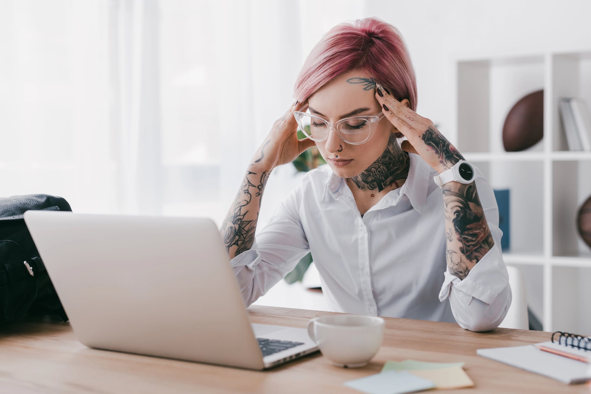stressed woman